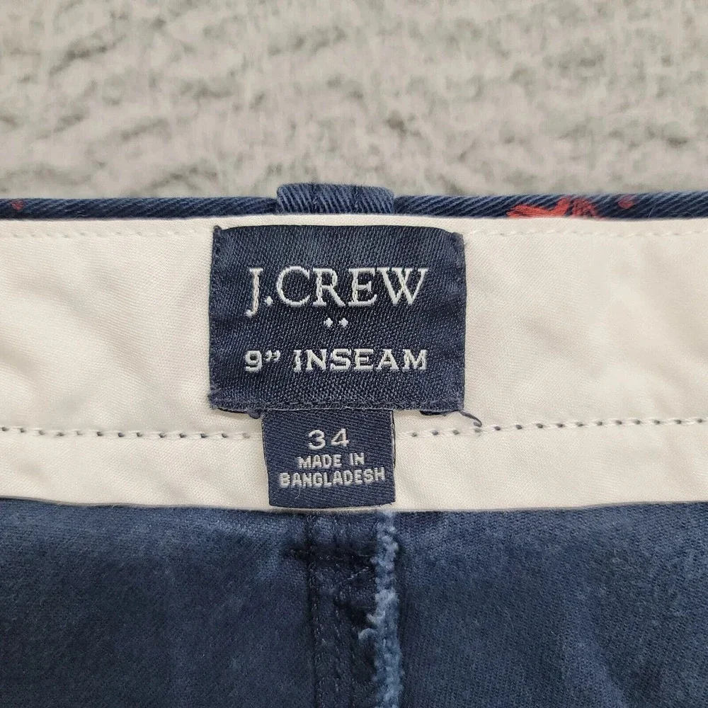 J. Crew Shorts Mens 34 Blue‎ Lobsters All Over Print 9